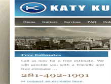 Tablet Screenshot of katykustomgutters.com